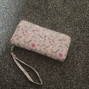 Girls Unicorn & Cat Wristlet